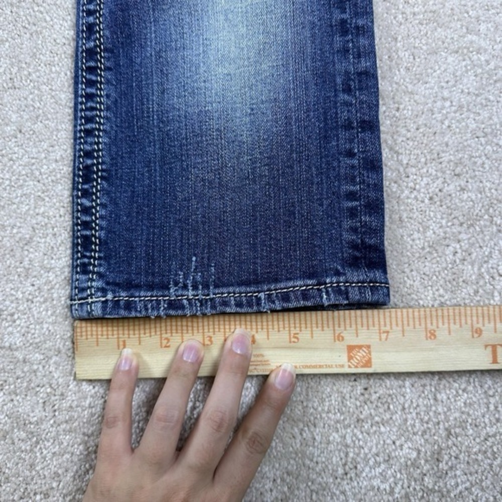 Rock Revival Capri Jeans Women 29 *28x19.5* Blue Denim Distressed - Picture 12 of 13